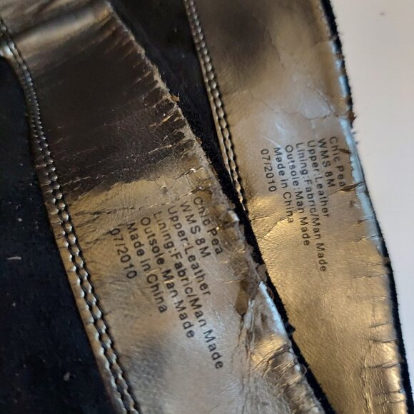 NWOT Kenneth Cole Tall Black Suede Boots-Size 8 - Picture 8 of 9